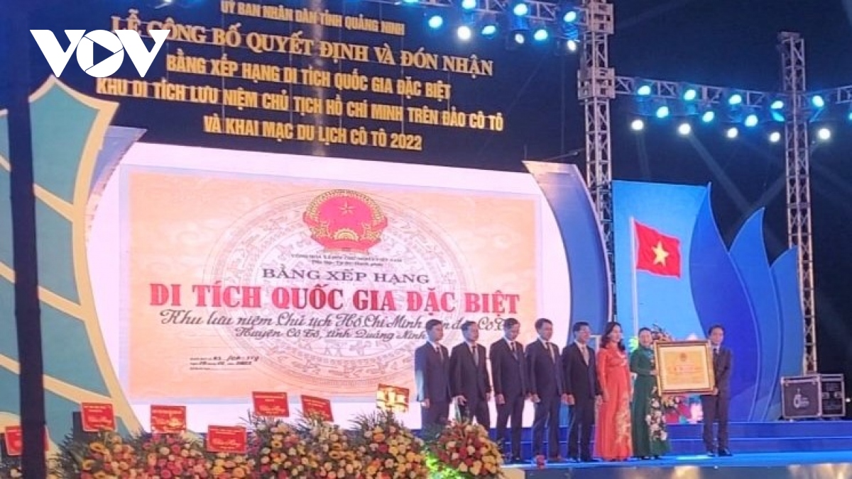 Khu lưu niệm Chủ tịch Hồ Chủ Tịch trên đảo Cô Tô là Di tích quốc gia đặc biệt